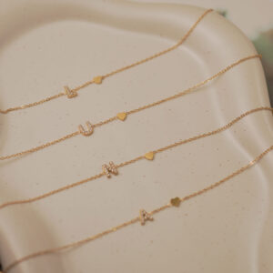 COLLAR LETRA INICIAL ACERO INOXIDABLE