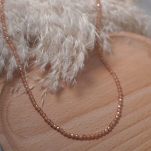 COLLAR ZIRCONITA BEIGE 3MM