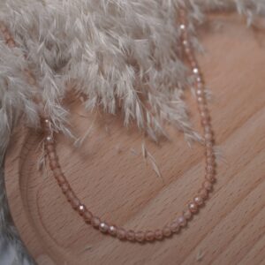 COLLAR ZIRCONITA BEIGE 4MM