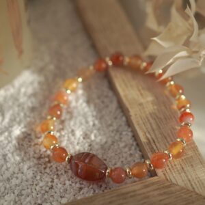 PULSERA PIEDRAS CORNALINA
